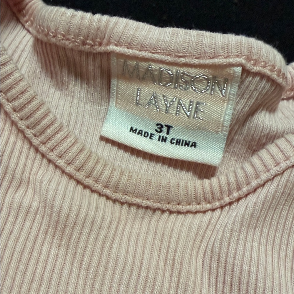 Madison Layne Pink Ribbed Top - Picture 2 of 4